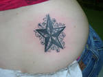 Plaid Nautical Star Tattoo