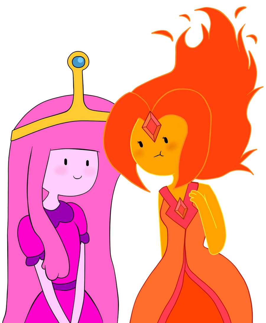 .:Princess Flame and Princess Bubblegum:.