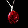 Blazing Fire Glass Pendant