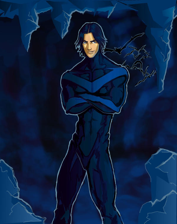 Nightwing in the Batcave