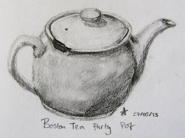 Boston Tea Party Pot