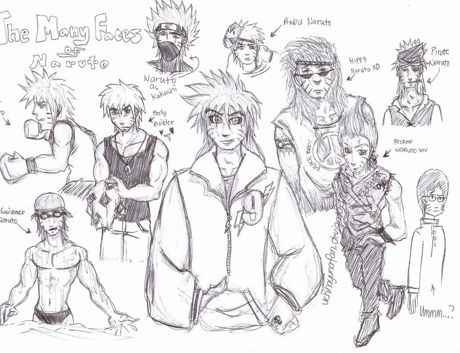 The faces of naruto by Uchihayunafan on DeviantArt