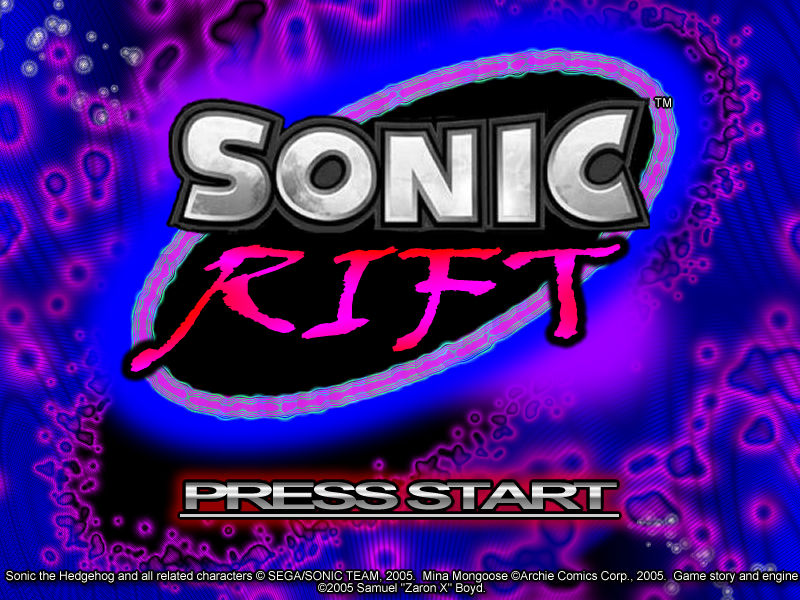 Sonic Rift Text Sonic Rift Title Screen D2 by Zaron on DeviantArt