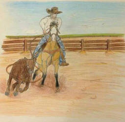 Gun's breakaway roping