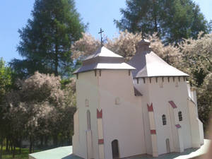 Church in Posada Rybotycka (Poland) 1:100