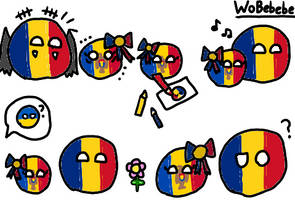 Romania x Moldova doodle