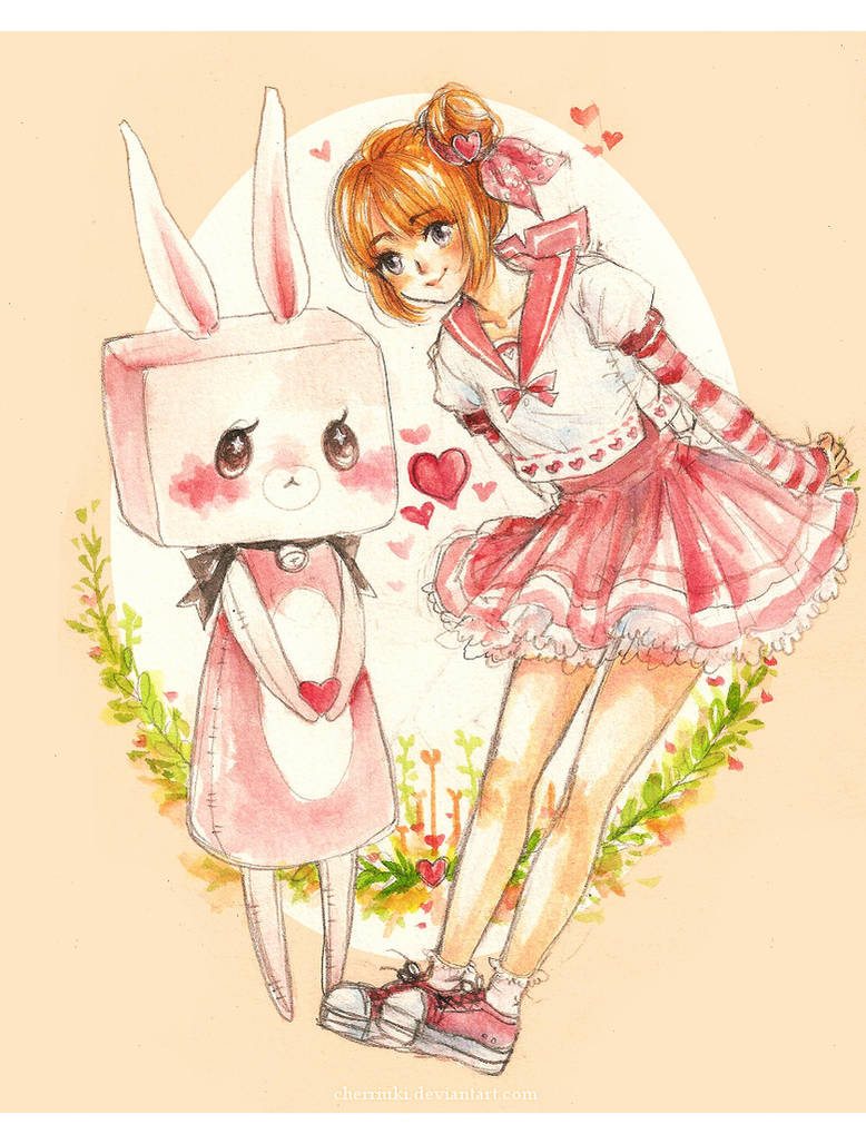Pink Bunny by cherriuki on DeviantArt