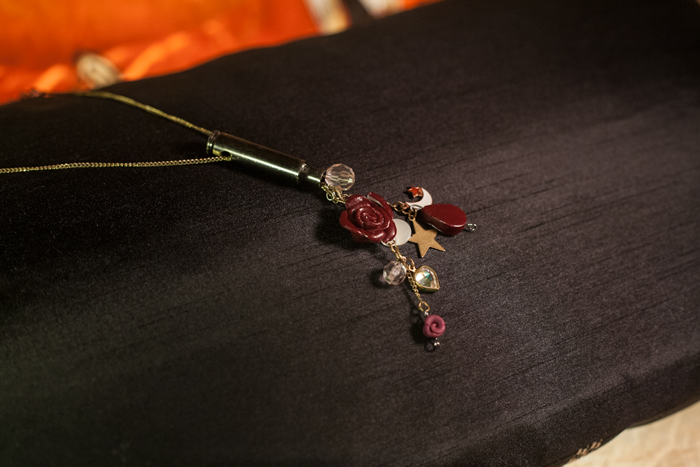 Rose above the moon Necklace