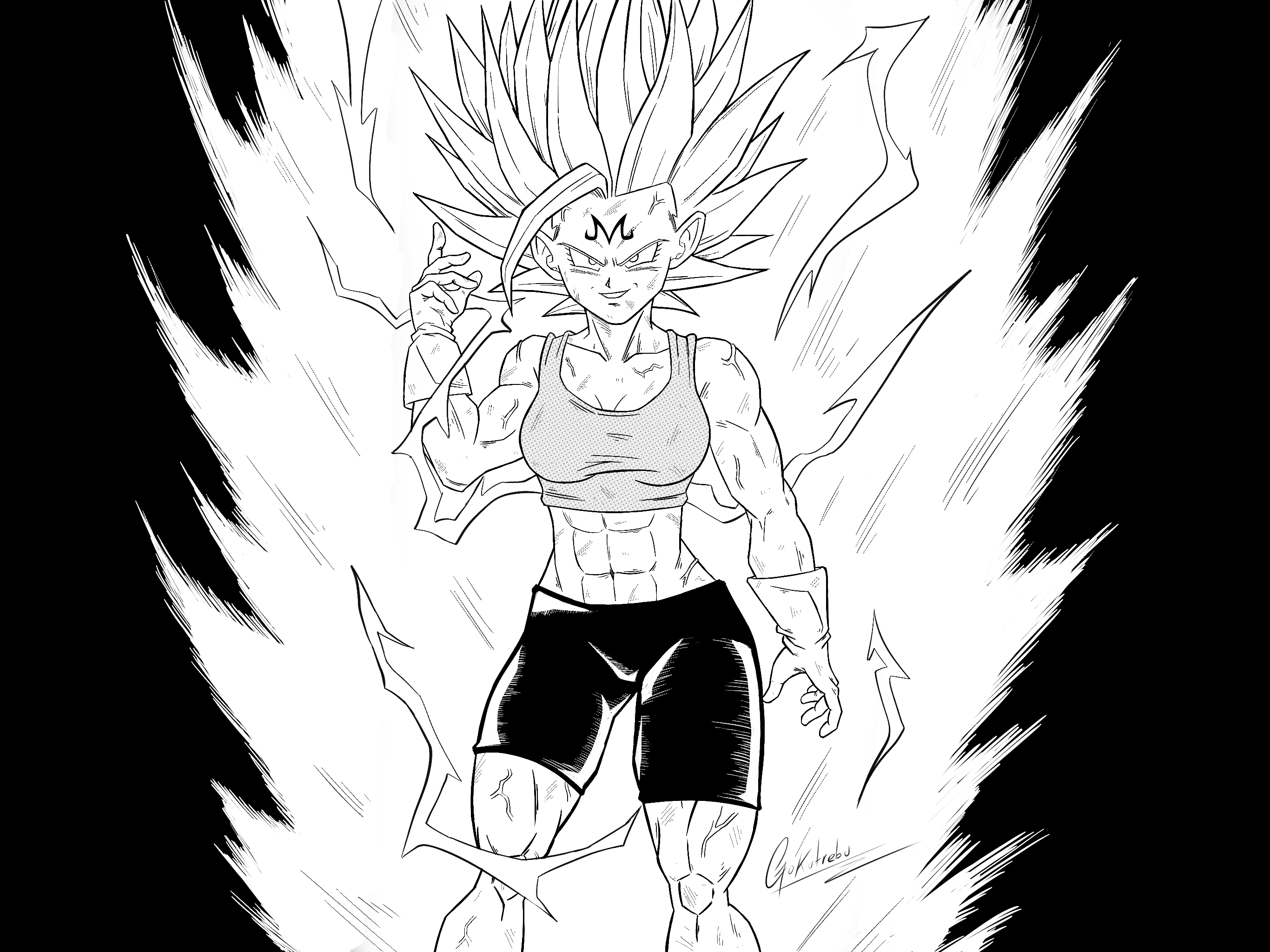 Bra Super Saiyan - Dragonball Multiverse by SchokoLani on DeviantArt