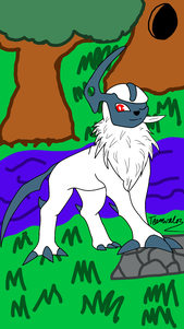 Umbra the Absol- Fully Colored Digitally