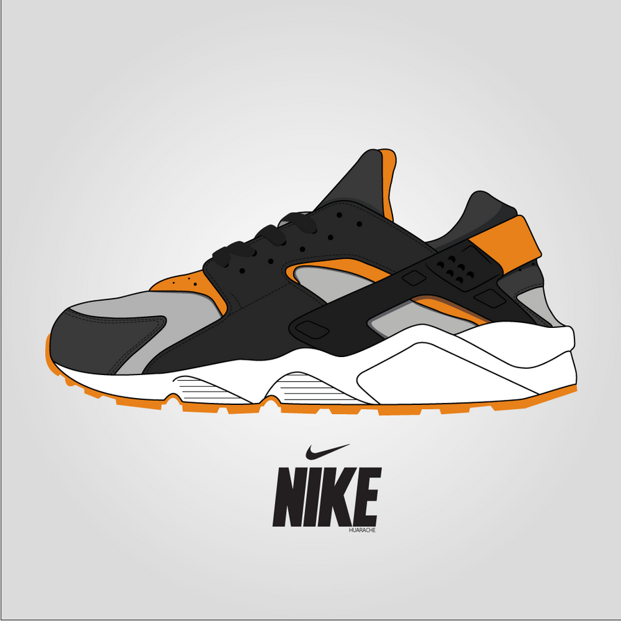 Illustration Nike Huarache by JeffGbeho on DeviantArt