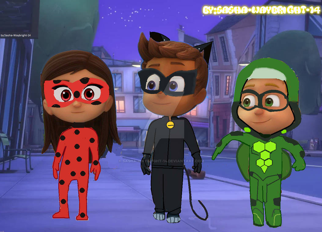 Shadow Masks Ladybug screenshot Edit PJ Masks Miraculous Ladybug by Sasha-Waybright-14 on ...