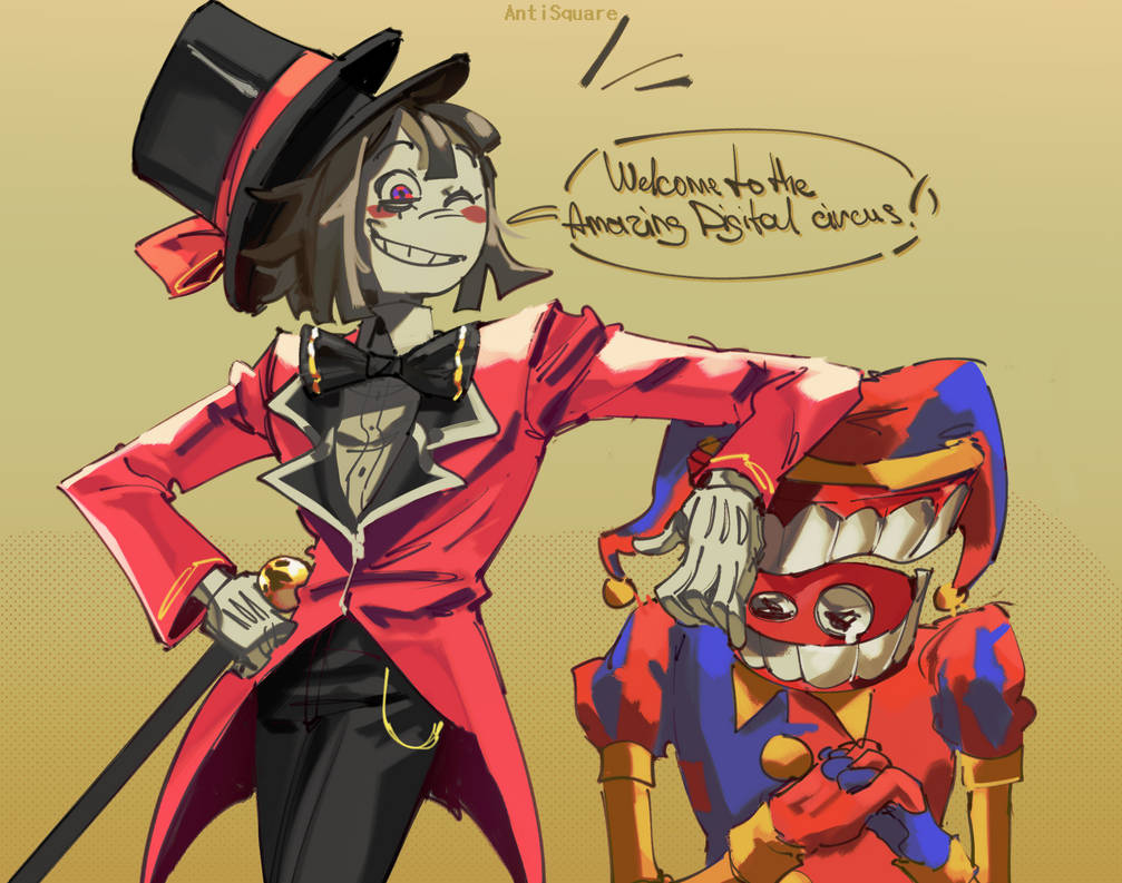 Ringmaster Gangle My name is Pomni and I'm your ringmaster! by Ant1Square on DeviantArt