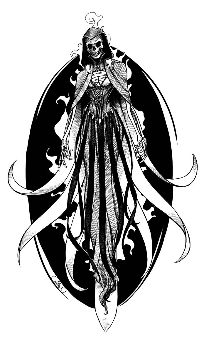Death Ink Deviantart Inktober Day#9: Death by InkyBrain on DeviantArt