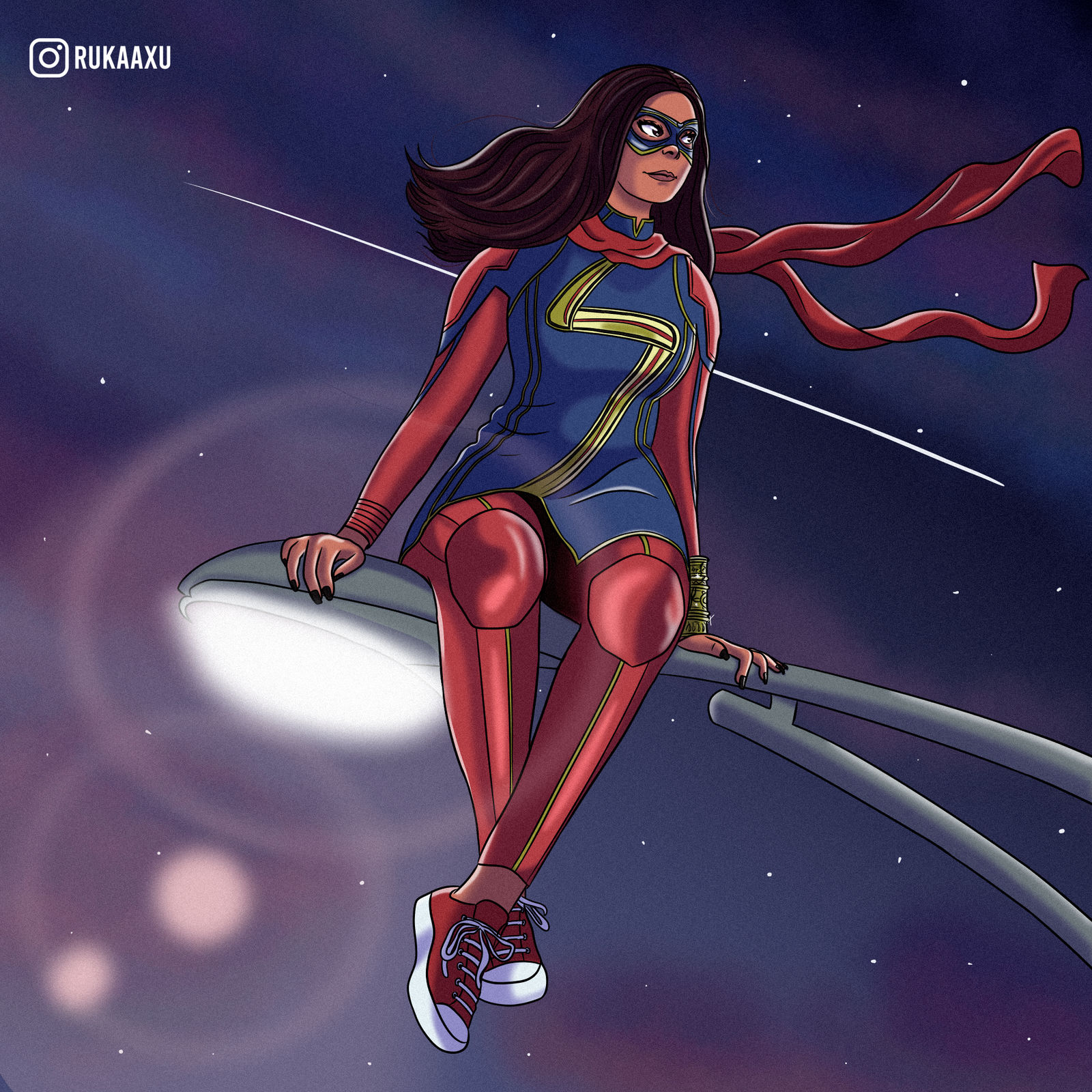 Ms Marvel ~ Kamala Khan by rukaaxu on DeviantArt