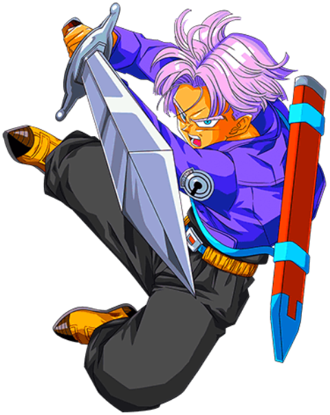 Transparent Future Trunks Png - Trunks Del Futuro Con La Espada