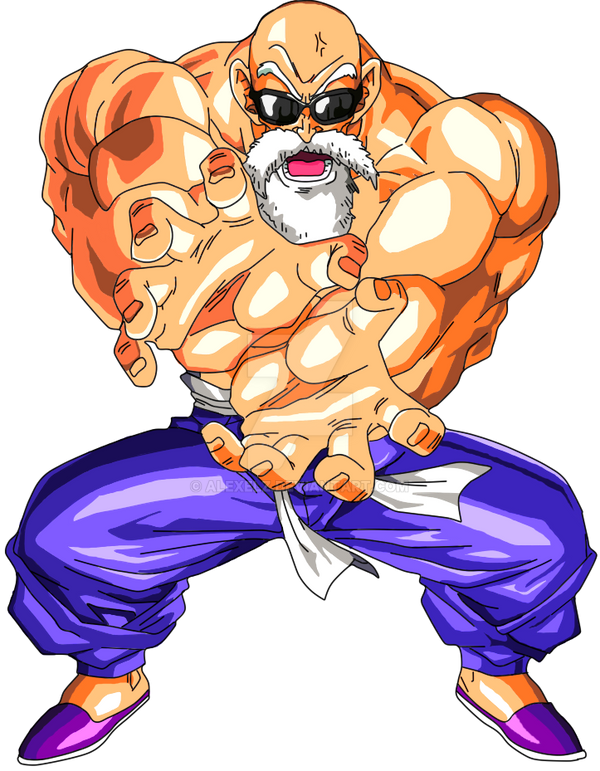 Buff Roshi No Background Roshi Full Power 3 by AlexelZ on DeviantArt