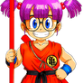 Arale with the clothes of Goku