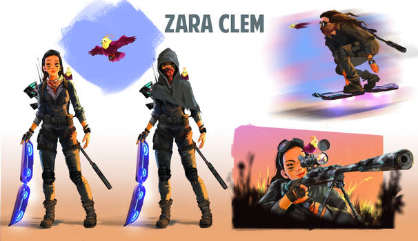 Zara Clem Character Design