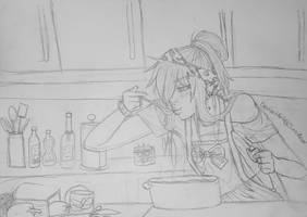 Azrael (HolyShadow) OC - Dinner Made with Love