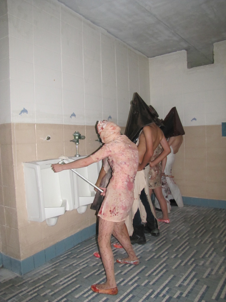 Silent Hill bathroom break...