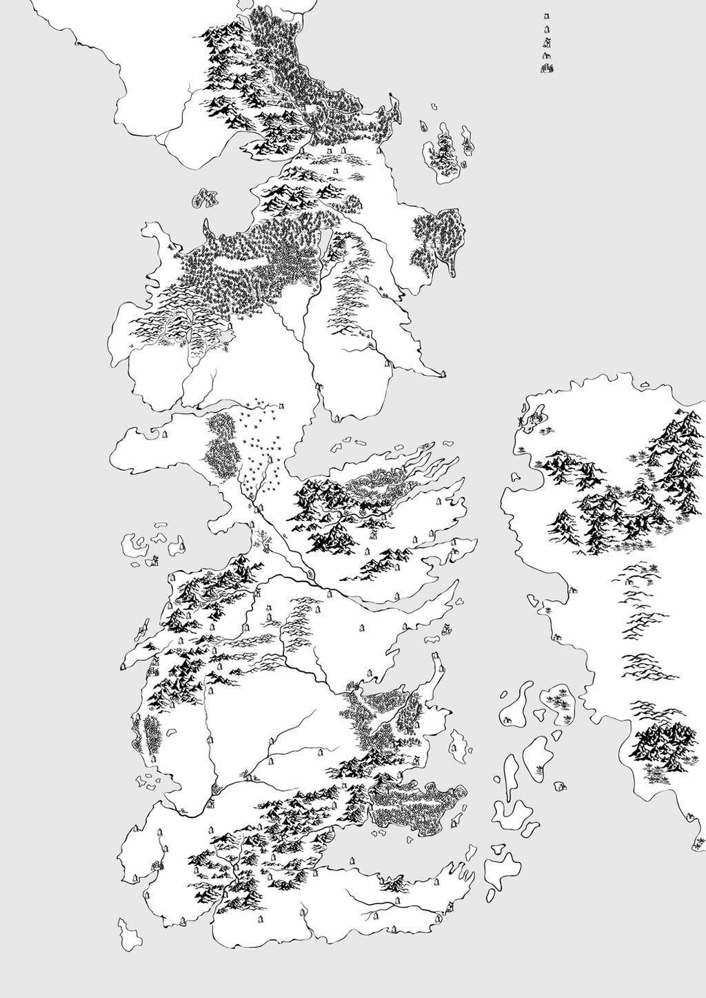 Westeros map by 7Narwen on DeviantArt