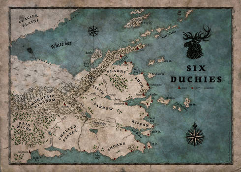Six Duchies map (Robin Hobb map)