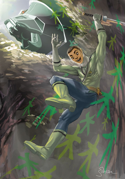Green Power Rangers Samurai by Sopeh on DeviantArt