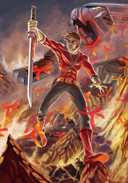 Red Power Rangers Samurai Art by Sopeh on DeviantArt