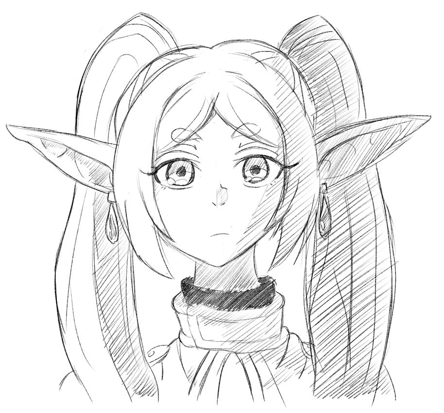 Frieren Sketch By AltairLeVega On DeviantArt frieren-sketch-by-altairlevega-on-deviantart