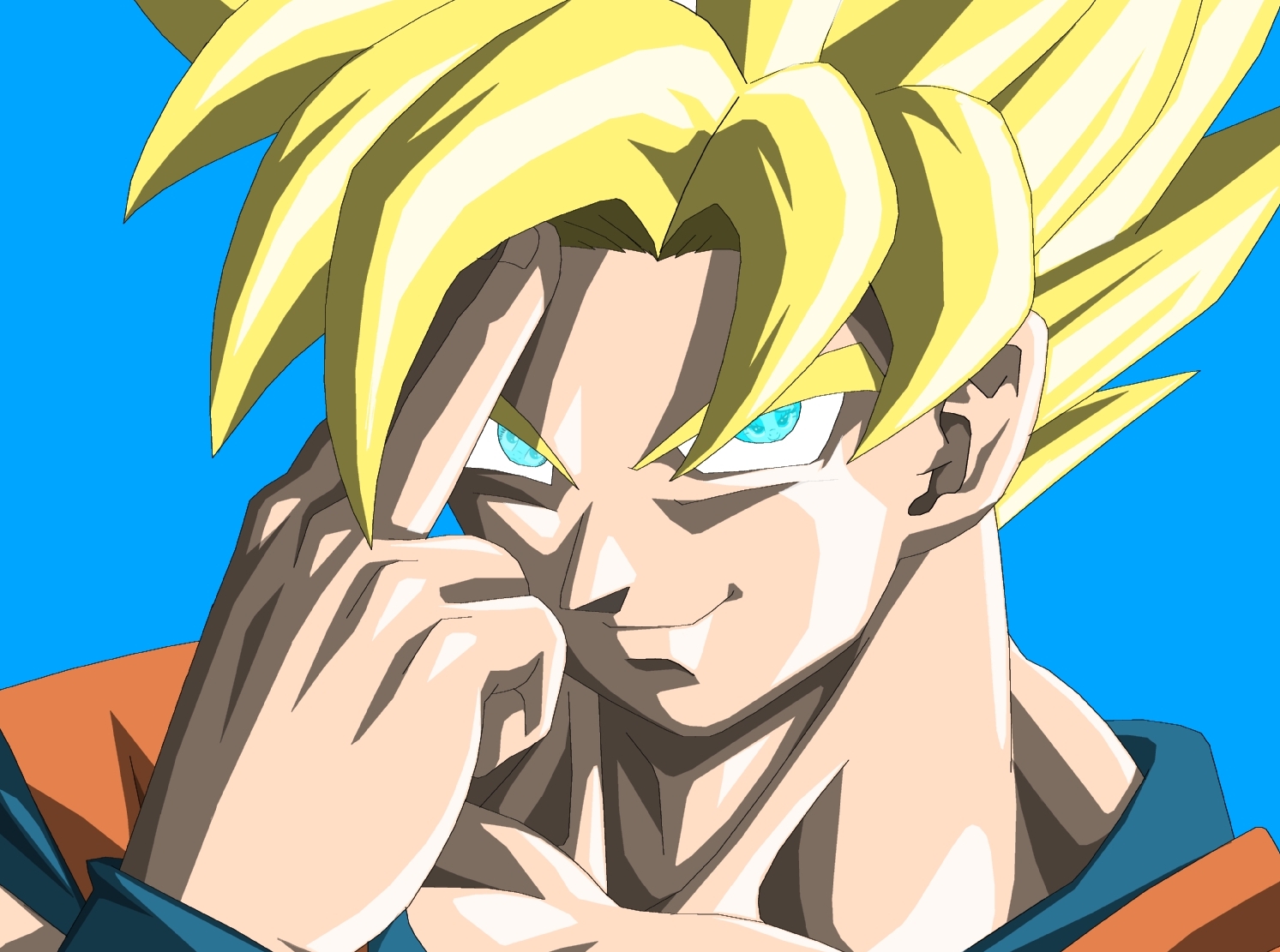 OC Goku Middle Finger : r/dbz