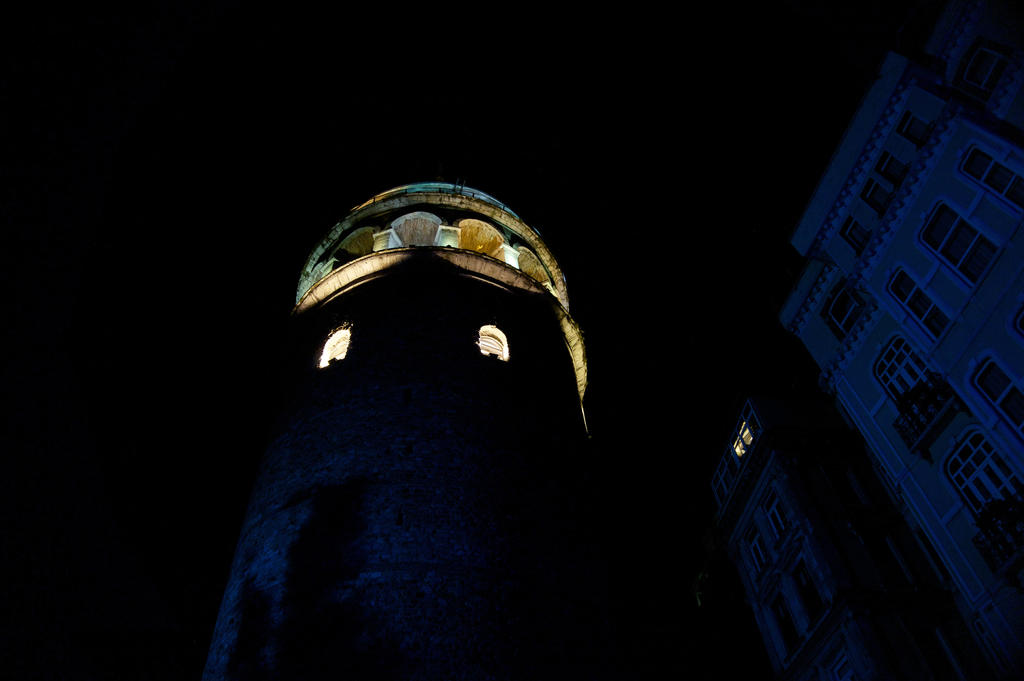 Galata Tower in night