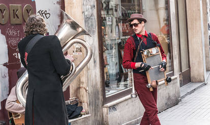 Street Musician at Beyoglu, Istanbul