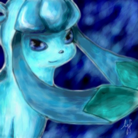 Glaceon - Pure Heart - Oekaki