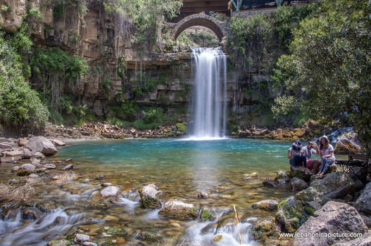 Afqa Waterfalls Lebanon (Long Exposure Day Shot)