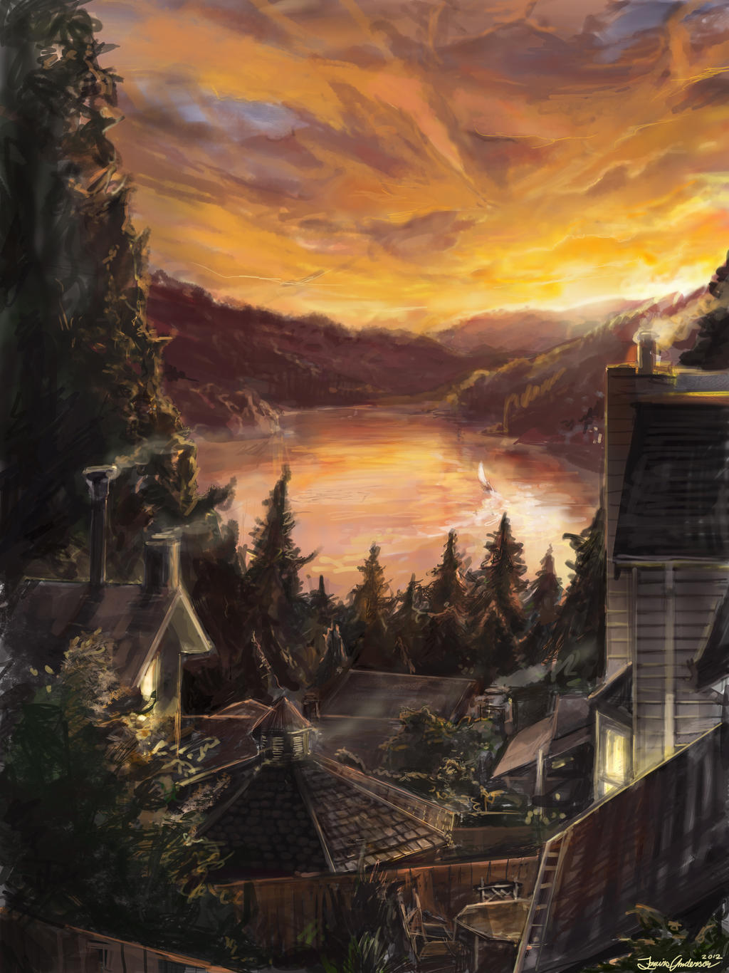 Travis Anderson Graphics Commission landscape by Travis-Anderson on DeviantArt