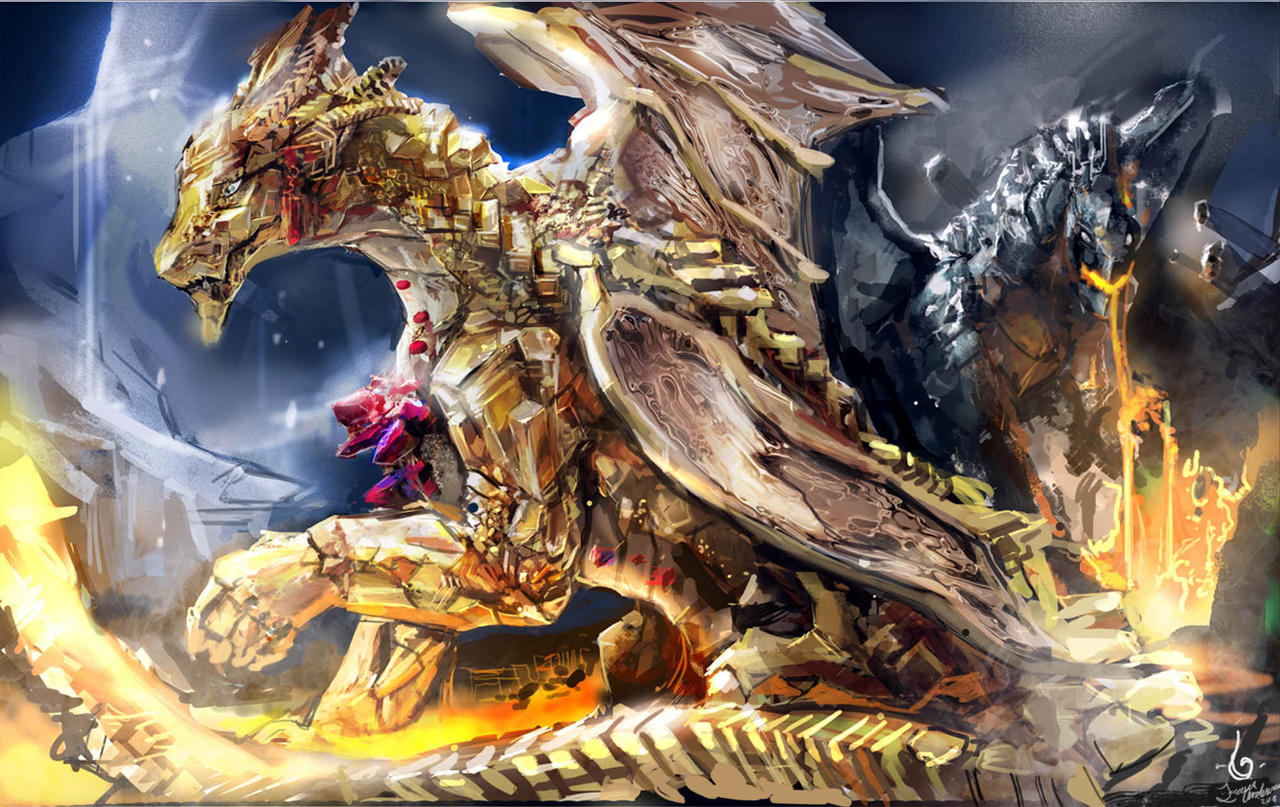 Metal dragons commission