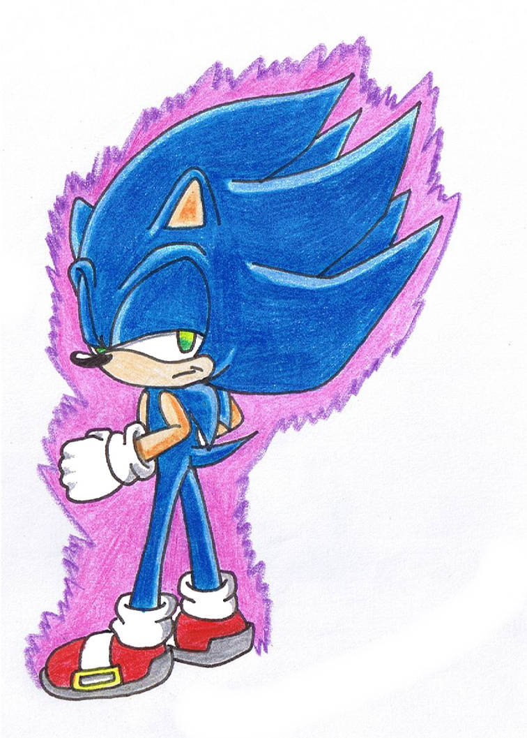 Dark Sonic again by 5Hedgehog5 on DeviantArt