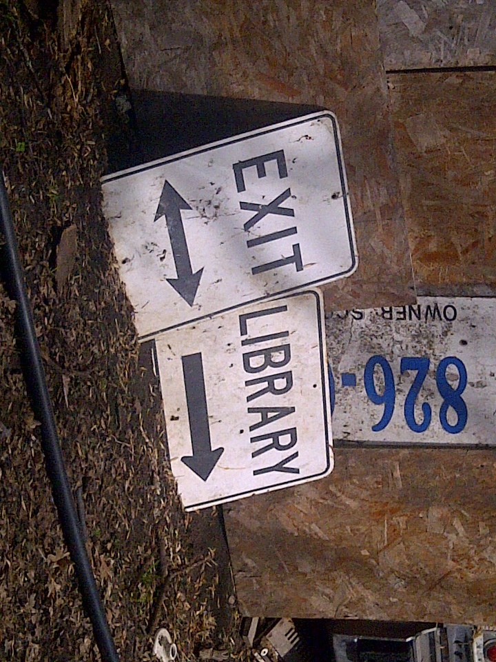 Exit Right and Left Library Right