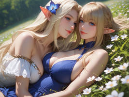 Pretty Elfgirls are touching grass?