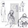 Undertale - skeleton family [commission]