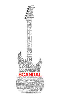 SCANDAL Guitar Typography