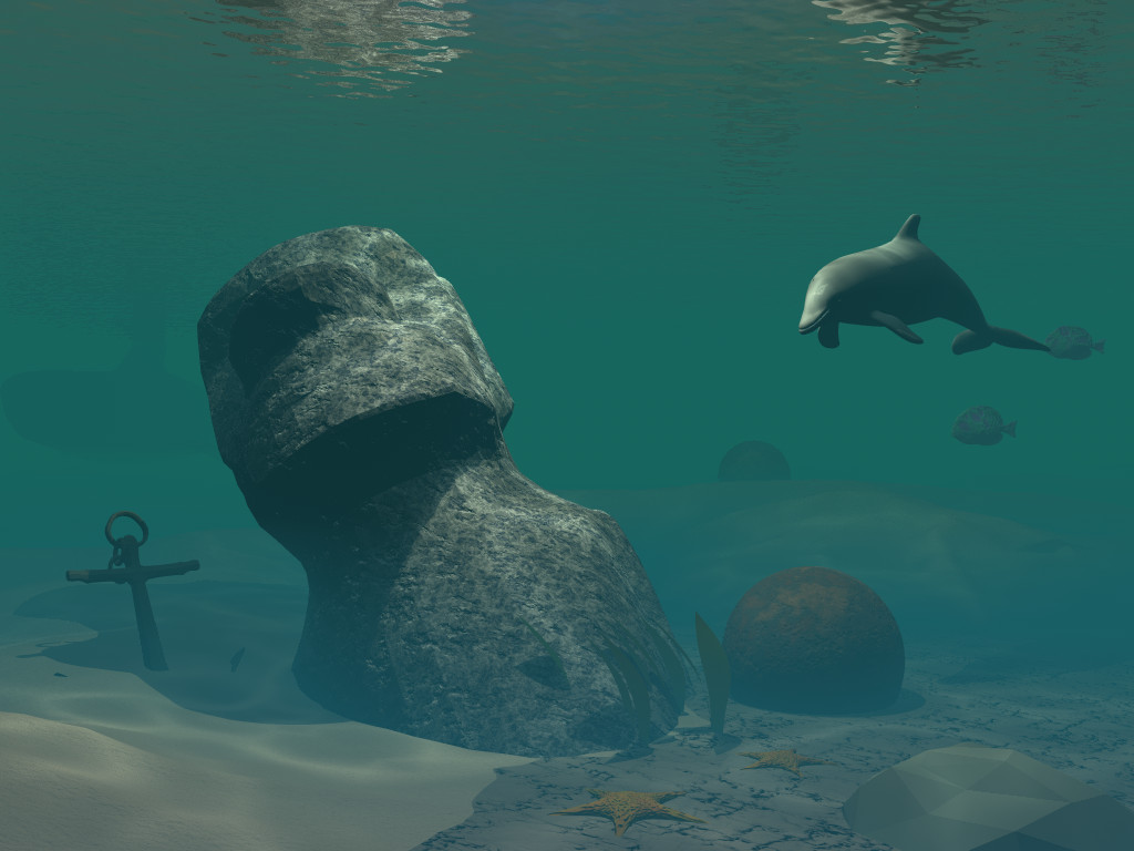 Under Water Easter Island