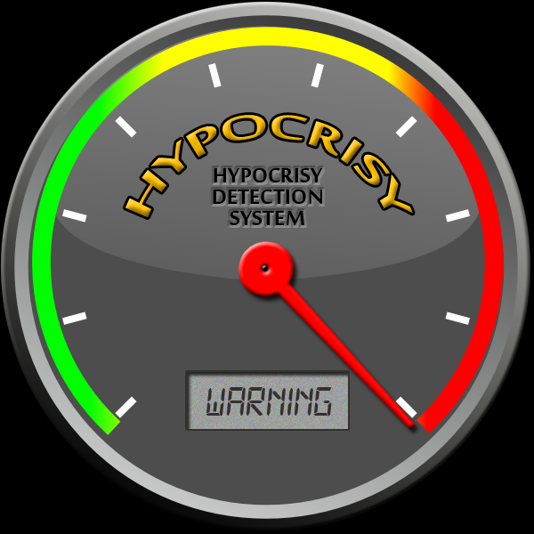 Hypocrisy Meter: A Graphic for Facebook and Forums