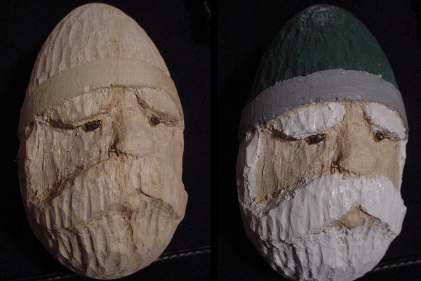 Dwarf Carving in a Basswood Egg