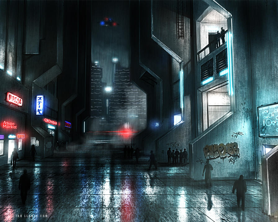 Neo Noir Street by ianllanas