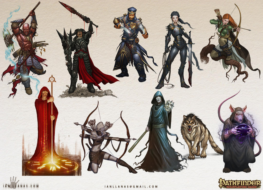 Pathfinder Characters by ianllanas on DeviantArt