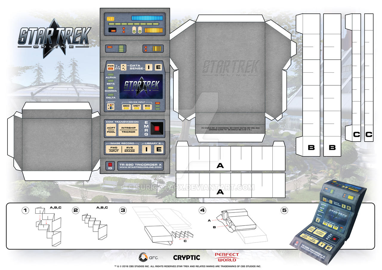 Star Trek Online Tricorder Papercraft