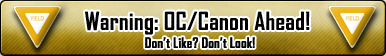 Warning: OC/Canon Ahead (Banner) by DarthSuki