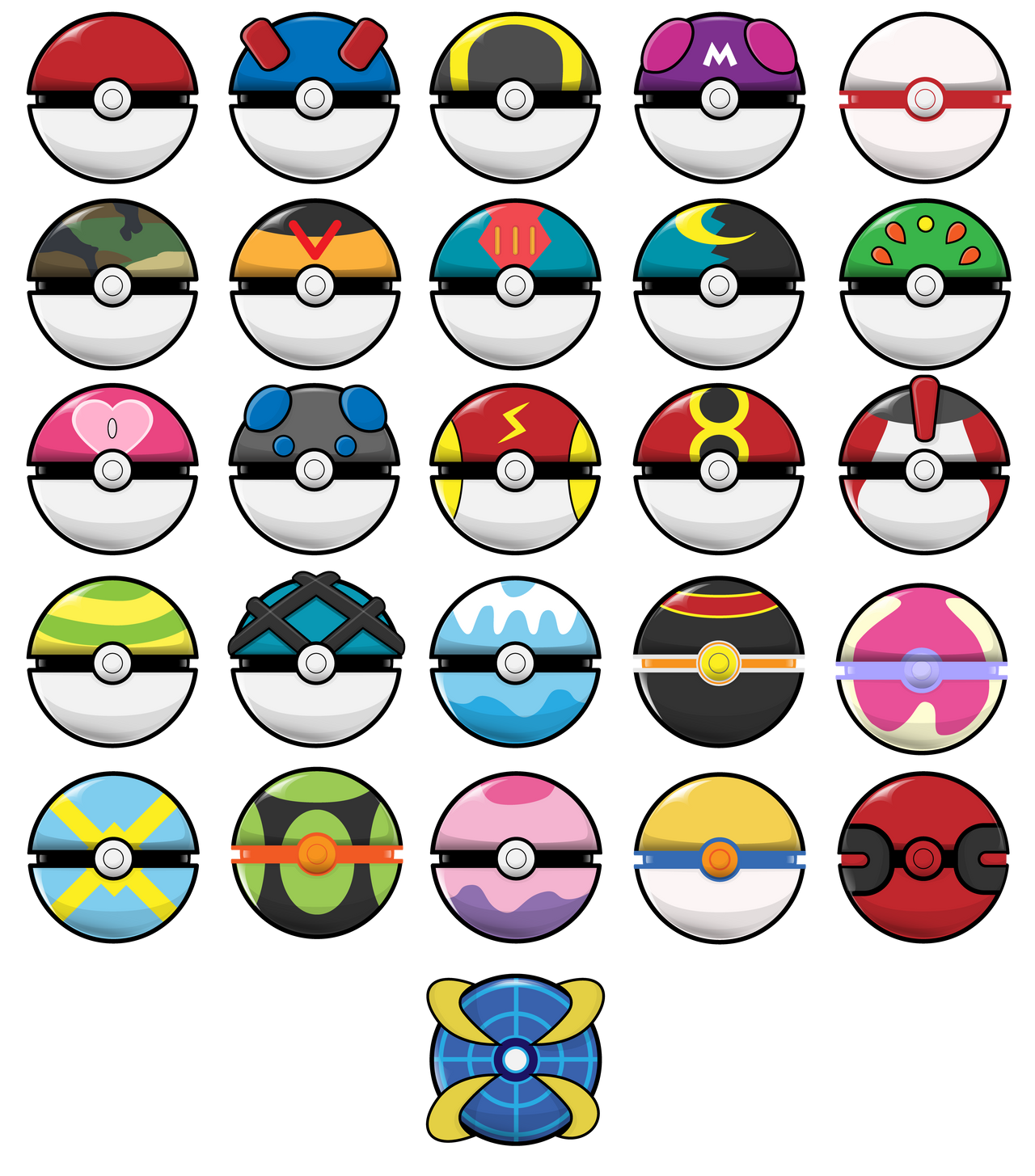 Pokeball Icons by DarthSuki on DeviantArt